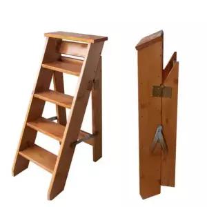 도서관 사다리 원목 만화카페 도서관 접이식계단 보조