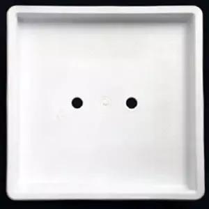 플라스틱화분물받이 대형화분 서랍식물받이 화이트 정사각 6호