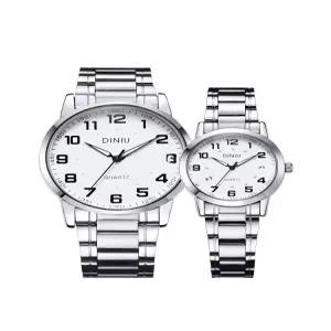 다기능 방수 디지털 전자시계 LED 대형 화면 남녀공용 탄력 스틸 스트랩 스포츠 손목시계