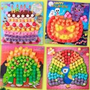 옥수수 전분 어린이 아동 장난감 플레이콘 콜라주 5인용