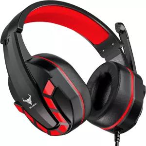 Xbox One PS5 PC 휴대폰 및 노트북용 마이크가 장착된 Kikc 게이밍 헤드셋 어린이용 소프트 이어머프가