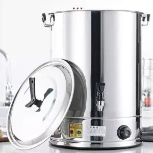 물끓이는 물통 기계 자동 온수통 보온통 온탕기 장국 수도꼭지 야외