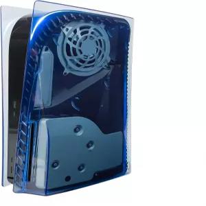 소니 플레이스테이션 5 디스크 에디션과 호환되는 지크리아 투명 커버 플레이트 팬 통풍구가 있는 대체 쉘