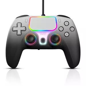 플레이스테이션 5 유선 게임 컨트롤러용 NBCP PS5 PC 및 스팀 게임패드 호환 듀얼 진동 홀 효과 트리거 6축