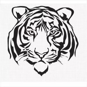 D24 호랑이02 대형 데칼스티커 TKL-21 주문제작 포인트스티커