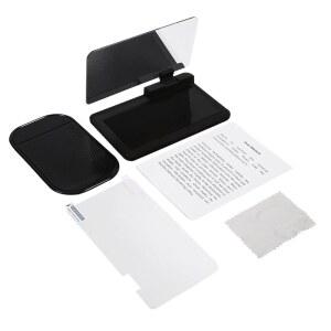 VGEBY 차량용 HUD 폰 GPS 헤드업 디스플레이 HD 이미지 리플렉터 헤드업 디스플레이 폰 홀더 마운트 허드 리플렉터 화면