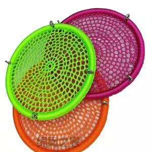 원형 해먹 그네 펜션 의자 스윙 침대 흔들 실내 오렌지