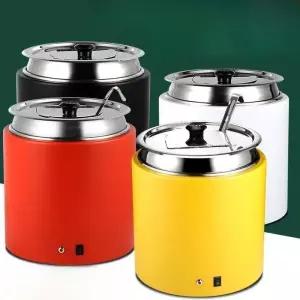 업소용 스프 워머 블랙 10L 보온기 중탕기 뷔페 레스토랑