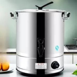 스텐 전기 온수통 보온 업소용 대용량 수도꼭지