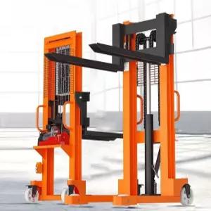 소형유압리프트 전동 지게차 수동 이동식 원치 상하차 운반기 소형 물류 리프트 전기 적재