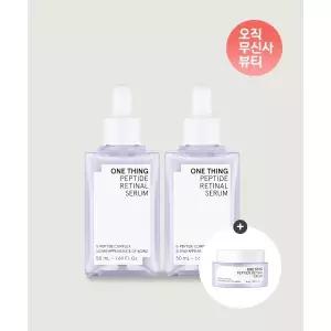 ONETHING [2PACK] 펩타이드 레티날 세럼 50ml 2개 + [증정] 크림 8ml 2027756