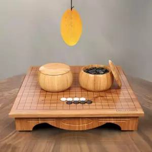 바둑 세트 오목 기원 원목 대 테이블 판 놀이 보드 미니 알까기