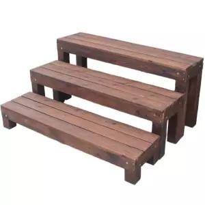 나무 발코니 바닥 우드 베란다 안뜰 조립식 마루 데크 야외