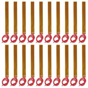 AOICRIE 20pcs 10mmx93mm 필름 히터 플레이트 접착 패드 PI 발열체 12V 12W 스트립 폴리이미드
