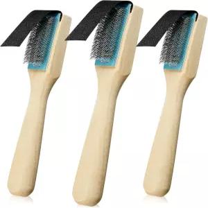 댄스 라틴 신발 청소용 3Pc 브러시 스웨이드 솔 와이어 볼룸 클리너 우드 브러시하프 커버