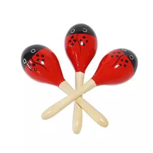 어린이집 음악수업 청각발달 리듬악기 원목 마라카스 3종 교구 놀이 연주