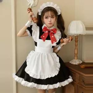 코스프레 드레스 코스튬 더 사진 메이드복 보치 할로윈 락 의상 유니폼(1) 파티 히토리 고토우