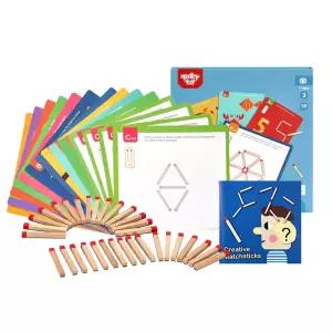 집콕놀이 엄마표 창의력카드 문제풀이 성냥개비 유치원 교구 수학습 어린이