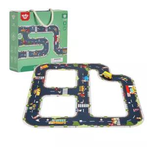 어린이 홈스쿨 교통규칙 학습용 도로만들기 퍼즐 유치원 유아 엄마표 선물