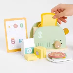 유아 쌓기놀이 만들기 소꿉놀이 원목장난감 토스터기 어린이 키즈카페 소품