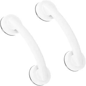 욕조와 샤워를 위한 uxcell 2pcs 그립 바 7.6인치 거울 유리 문과 창문 손잡이 강력한 흡입 컵 미끄럼 방지
