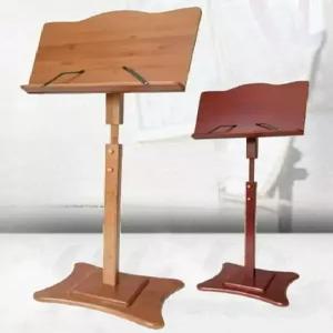 거치대 엔틱 스텐드 이동식 원목 보면대 악보대 지휘자 단상