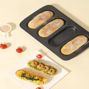 치아바타틀 베이킹몰드 바게트 홈베이킹 빵 핫도그 트레이