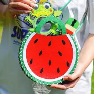 여름방학 미술활동 돌봄교실 수박가방만들기 초등저학년 어린이 아동센터 창의력