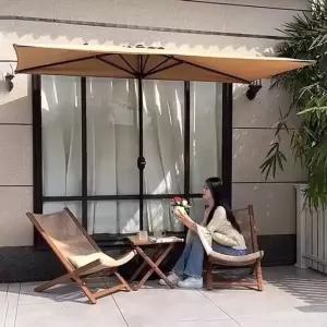 대형 하프파라솔 비치 카페 차양 발코니 우산 스