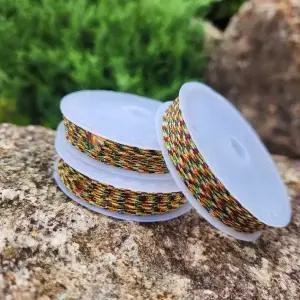 불교 기도 오색 끈 팔찌 제작 재료 가는 실 매듭 엮기 소원 비방 전통 공예