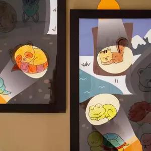 돌봄교실 자연탐구 겨울잠 동물찾기 놀이키트 초1학년 그룹수업 꾸미기활동 유아