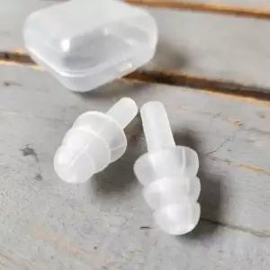 소음차단 재사용 실리콘 귀마개 보관케이스 세트 수영장 수면 방음 청력보호용