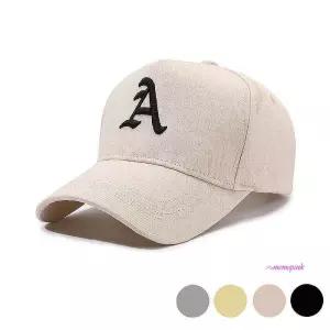 남여공용빅사이즈 여름/가을 남자 캐주얼 큰사이즈 포인트 영문모자 까지a 볼캡 학생 자수 남성 청소년lmn4