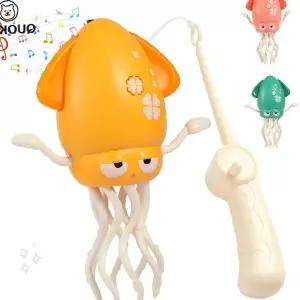 댄싱 오징어 완구 움직이는 장난감 낚시 놀이 키즈 감각 발달 교육 인형 피규어