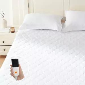 웜레스트 온열 매트리스 패드 트윈 - 메모리 및 예열 기능이 있는 침대 워머 2-10시간 자동 꺼짐 9개의 열