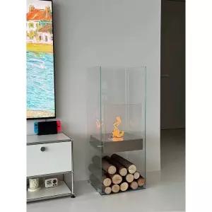 에탄올 난로 캠핑 가정용 프레임형 제품 바이오 대형 유리 불멍 알콜