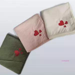 손수건 등산용 40수 무지 자수 부드러운 엄마 기념일 여름용 선물용bcd541