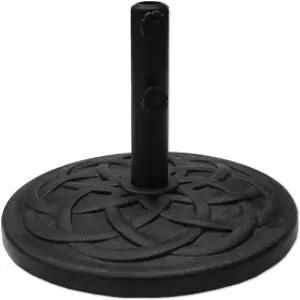 야외 파티오 마켓 테이블 우산용 C-호페트리 26파운드 헤비 듀티 원형 베이스 스탠드 무게 블랙