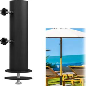 YZZHAJ 헤비 듀티 유니버설 화강암 우산 스탠드 튜브 실외기 외부용 돌 베이스 대리석 깃발 기둥 말뚝 홀더