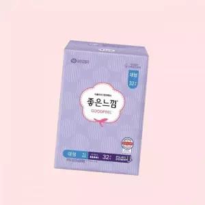 좋은느낌 생리대 오리지널 맥시슬림 대형 32매 X 2EA 에어핏쿠션 32P 4605039