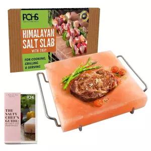 히말라야 핑크 소금 블록 스몰 20.3x20.3x3.8cm8x8x1.5인치 그릴링 시어링 요리 바베큐용 스톤 프리미엄 품