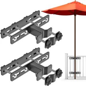 돌리베스트 헤비 듀티 파티오 우산 홀더 - 스틸 아웃도어 마운트 안정성을 위해 완전히 용접 다양한 크기에