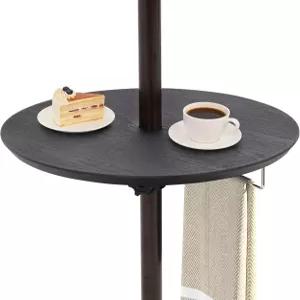 선데일 야외 조절식 우산 테이블 20인치 휴대용 원형 트레이 1.5피트 파티오 기둥용