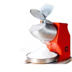 프리미엄 얼음 빙수기 슬러시 재료 빙삭기 메이커 오렌지 2날 높이 확장 모델 스무디 컵