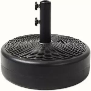 파티오 야외 시장 테이블 우산을 위한 C-호페트리 70파운드 헤비 듀티 워터 충전식 베이스 스탠드 블랙