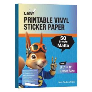UINKIT 잉크젯 비닐 9C 6X27 가능한 21 스티커 프리미엄 프린터용 인쇄 50장