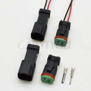 1키트 자동 DT 2 핀 Deutsch DT04-2P-E005 DT06-2S-EP06 방수 여성 남성 커넥터 mazda호환 용 플러그