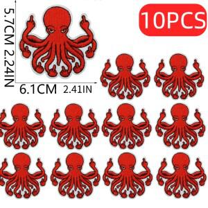 영어 알파벳 자수 10/12개  검은 고양이 패치 의류 장식 천 다림질 개구리 오랑우탄