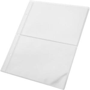 수집가용 10장 바인더 통화 슬리브 2포켓 투명 플라스틱 페이지 3링 리필 지폐 앨범