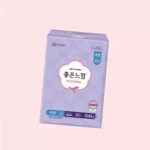 좋은느낌 생리대 오리지널 맥시슬림 대형 32매 X 1EA 에어핏쿠션 32P 4605234